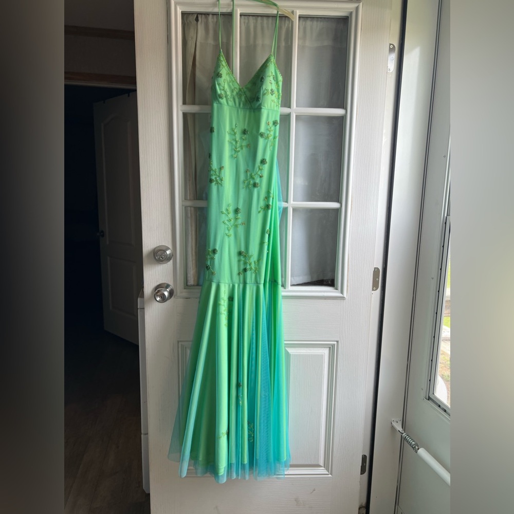 Blue green small dress